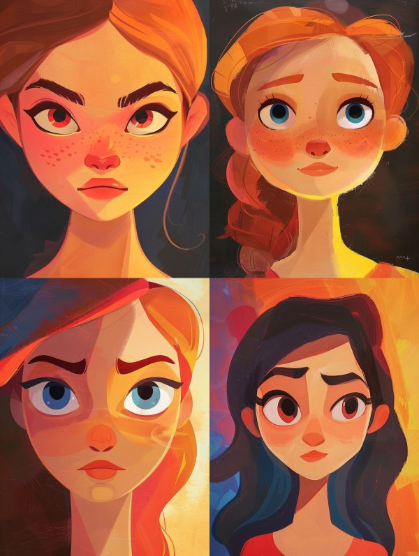 Expressive Stylized Character Portraits
