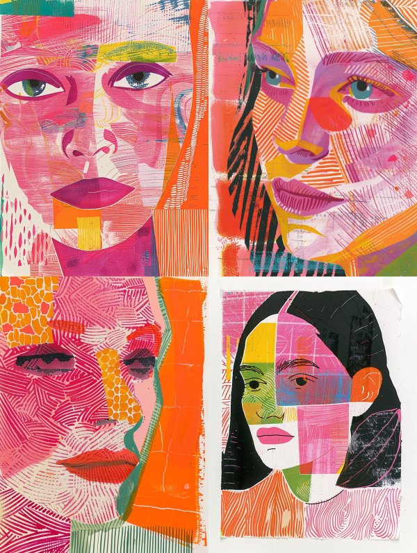 Neon Prism Portrait