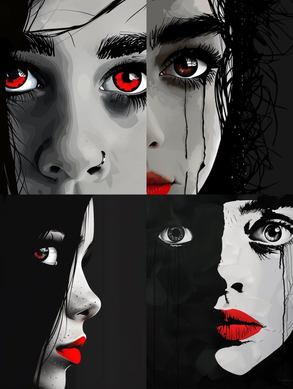 Crimson Gaze Noir