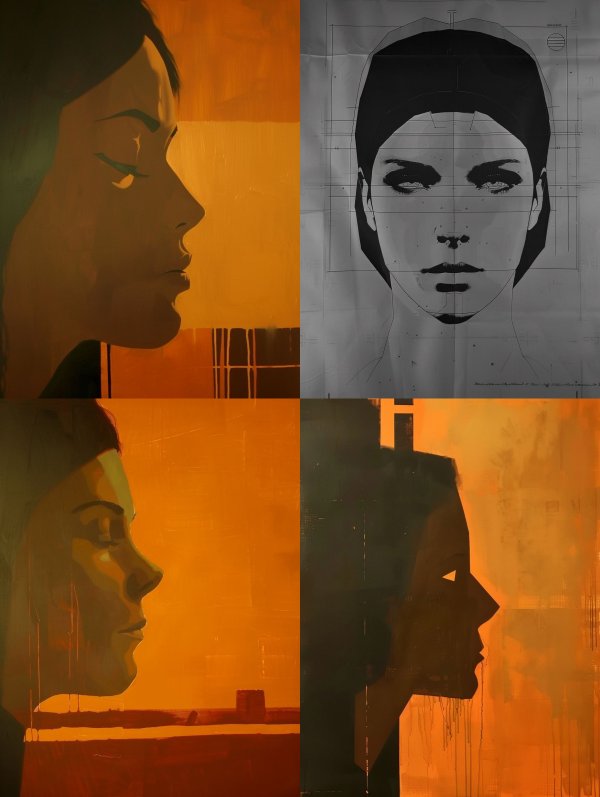 Golden Hour Silhouette Portrait