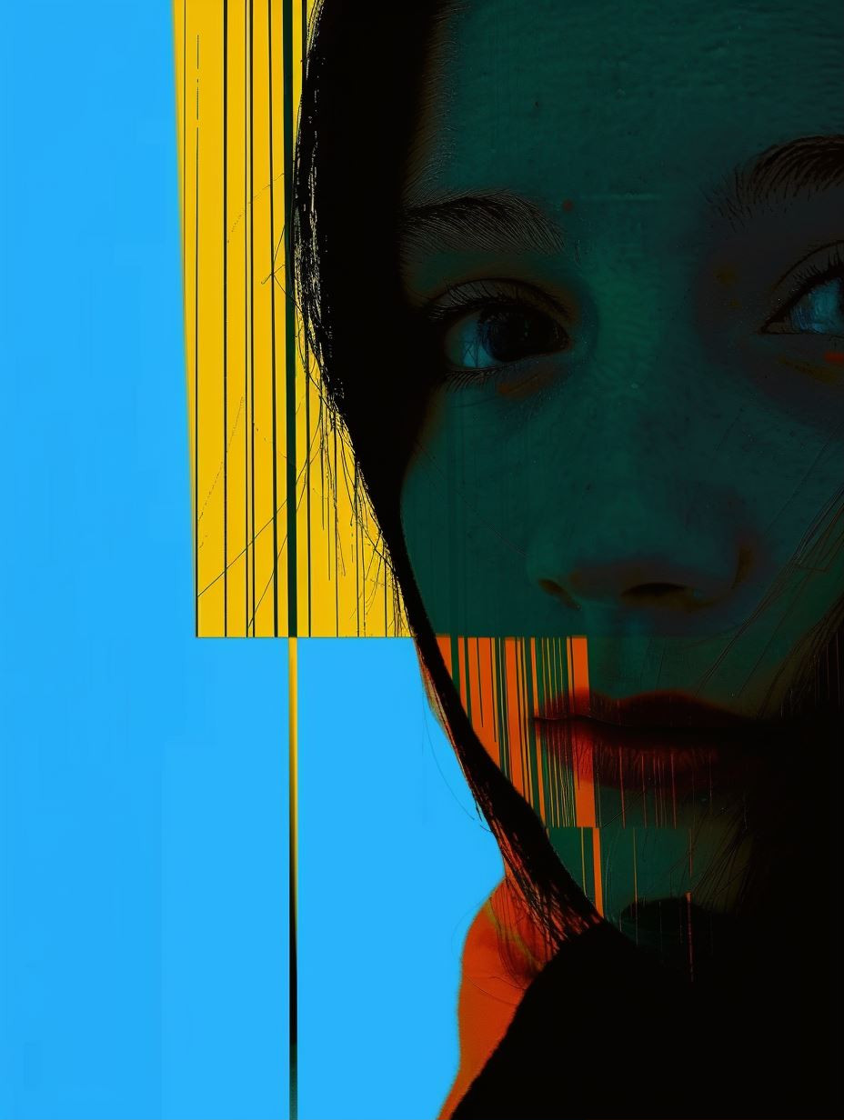 Fragmented Digital Portrait Study