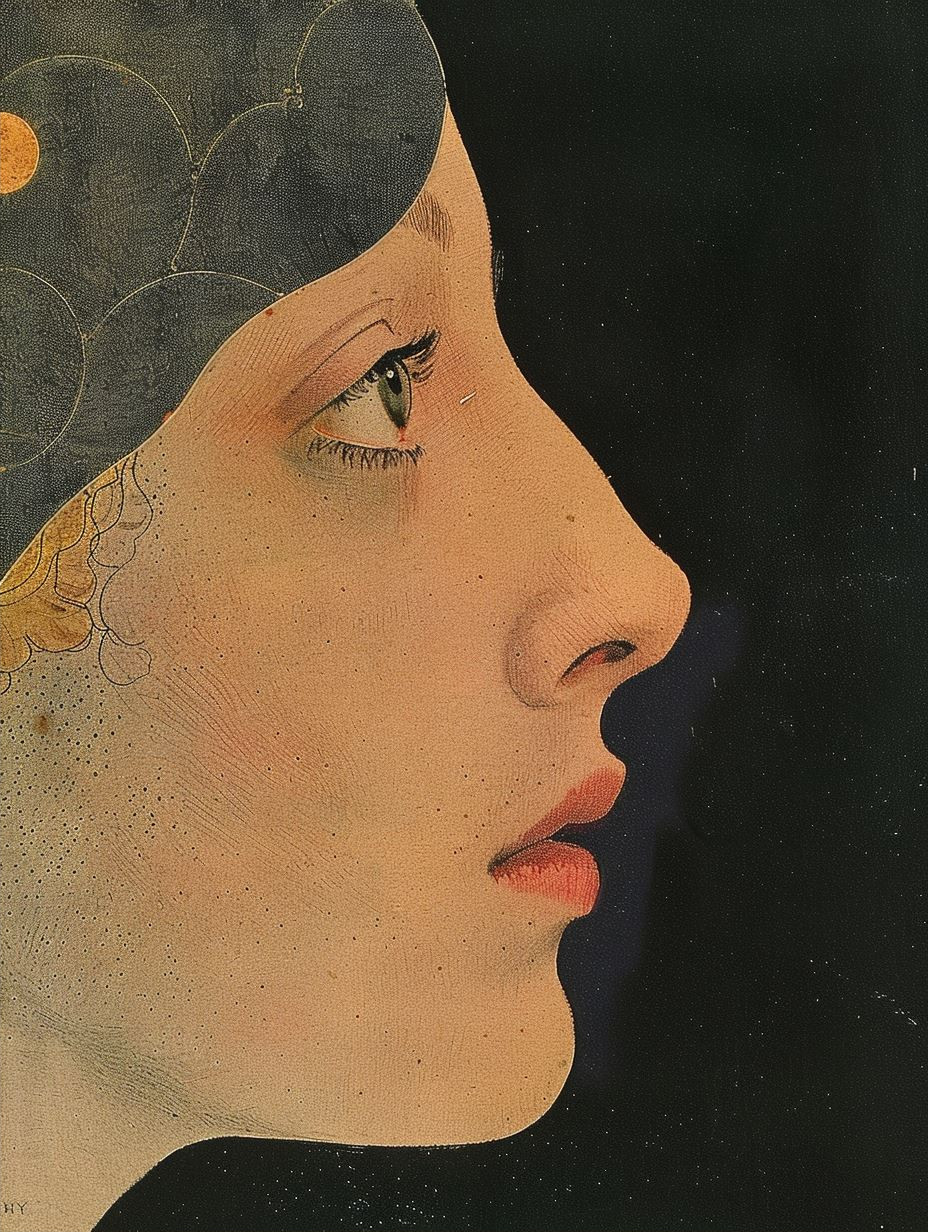 Fragmented Vintage Surrealist Portrait