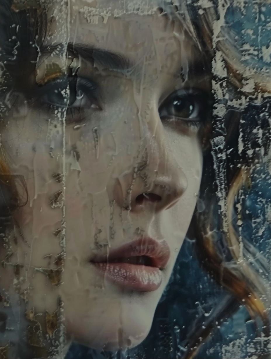 Gilded Ethereal Portrait Study
