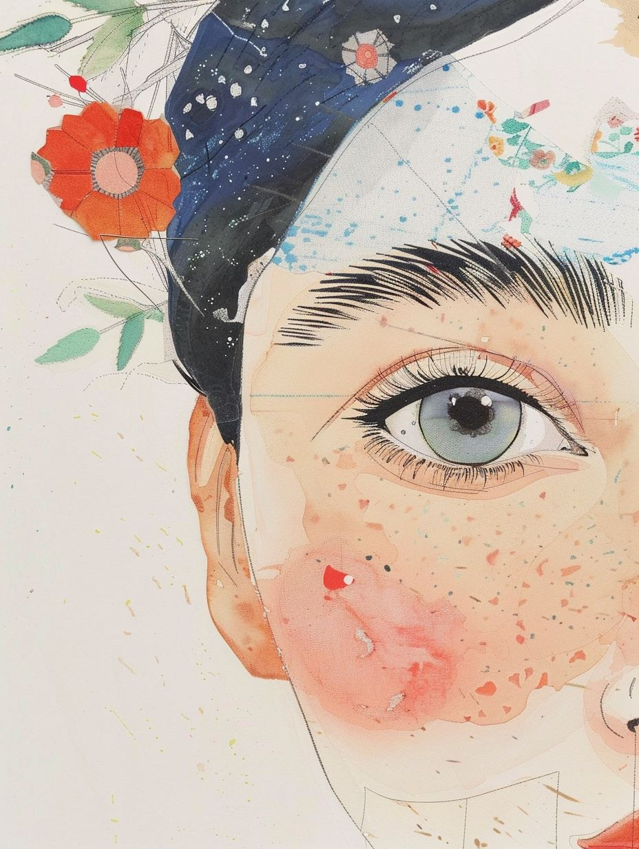 Ethereal Watercolor Portrait Study