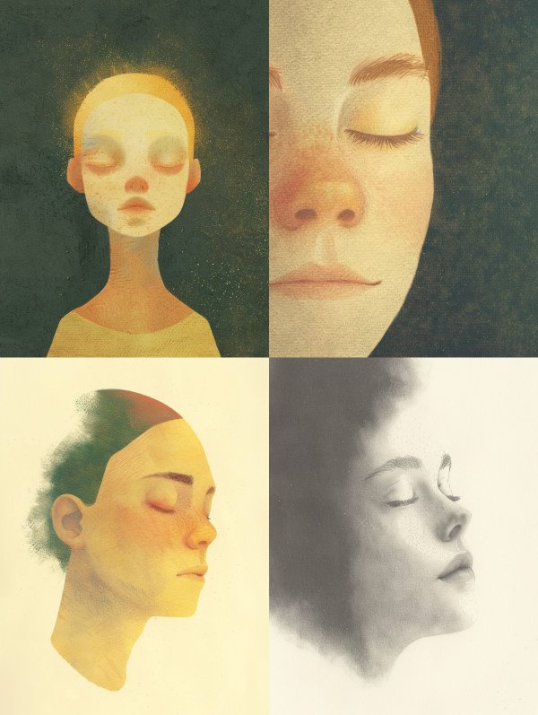 Ethereal Dreams of Silent Faces