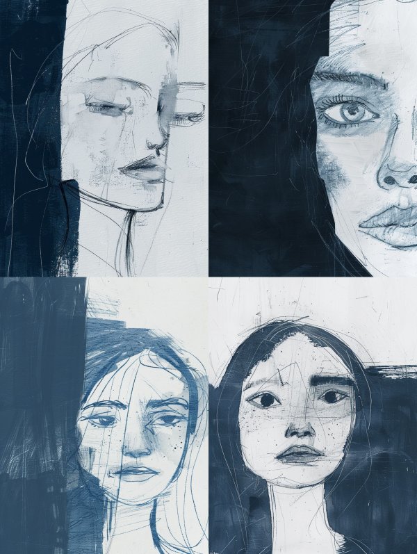Indigo Ethereal Sketch