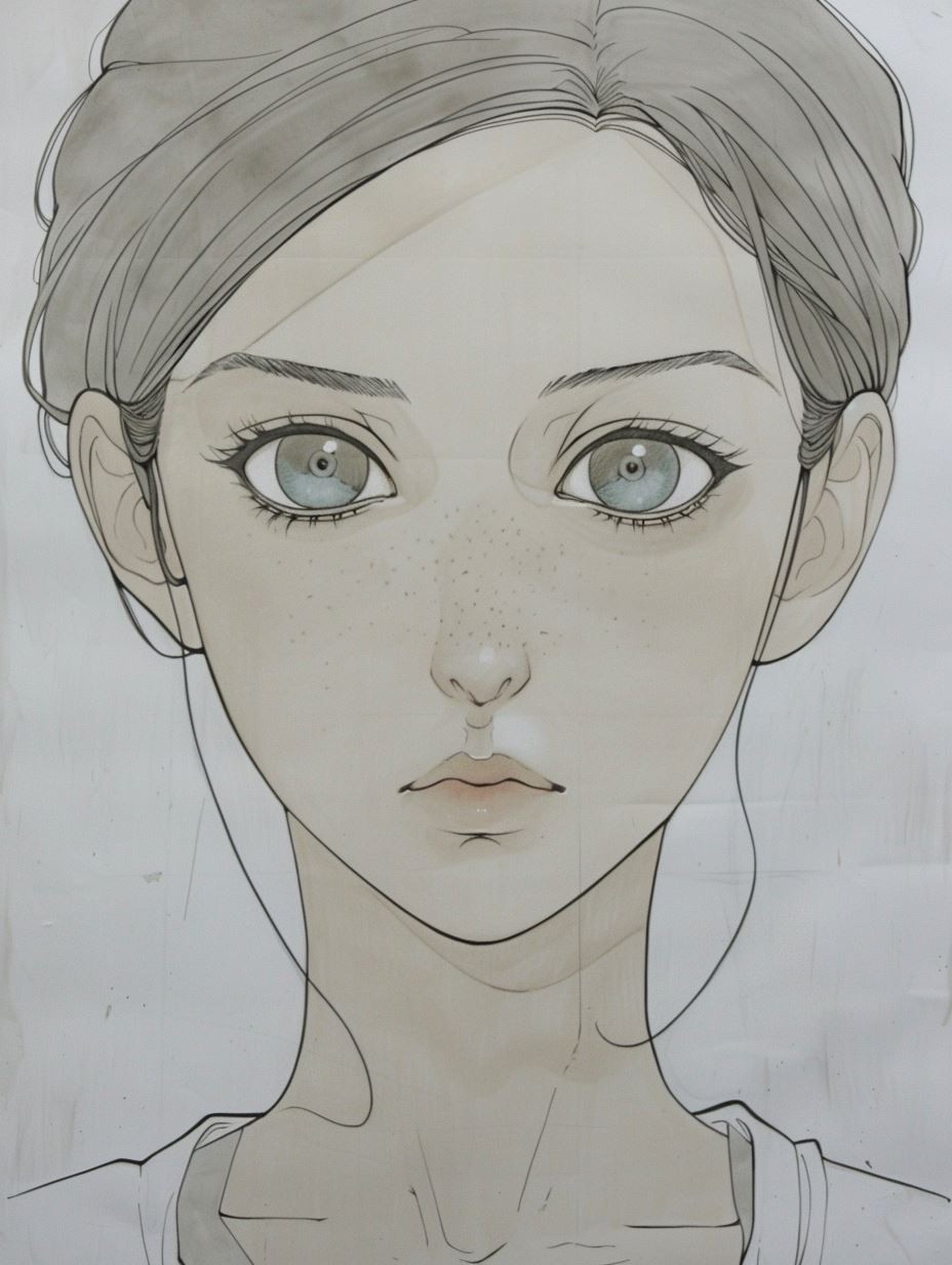 Ethereal Ink Gaze