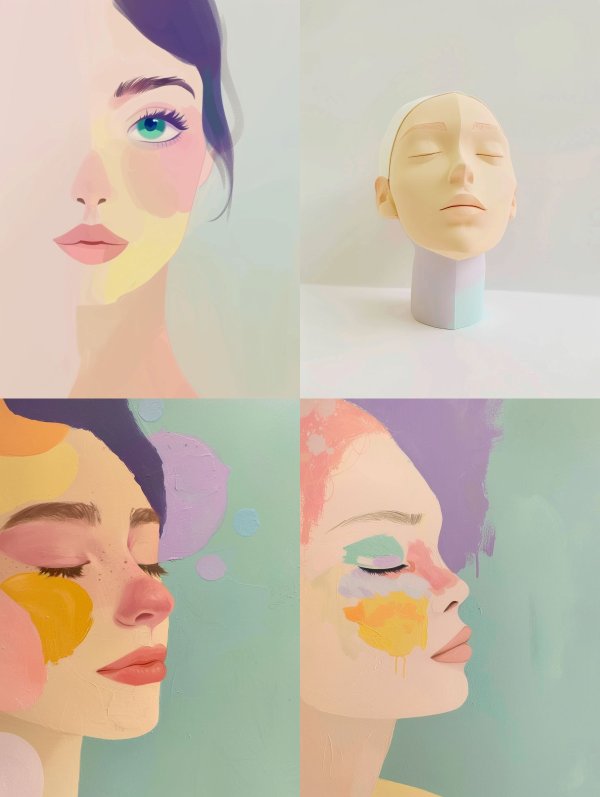 Ethereal Pastel Portrait