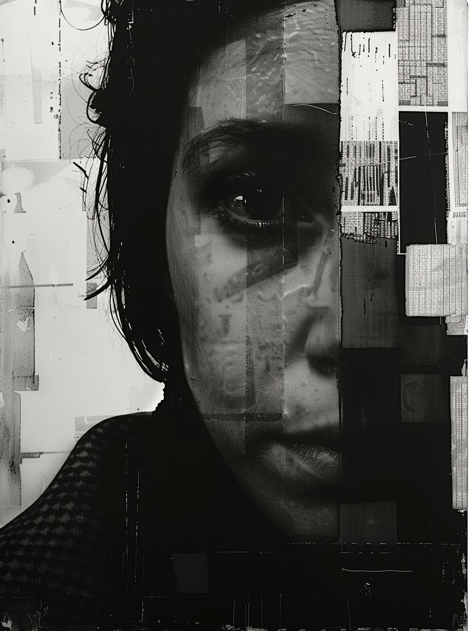 Fragmented Soul in Monochrome