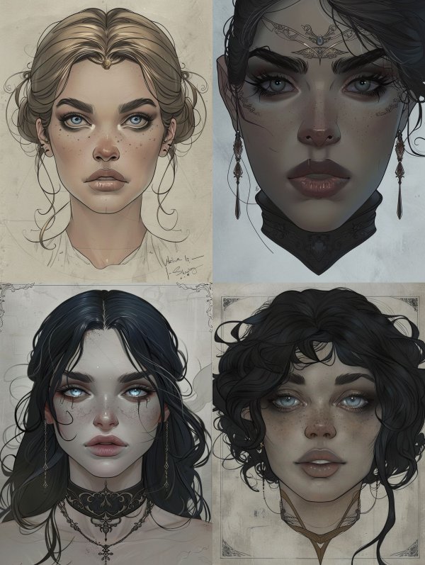 Ethereal Gothic Portrait Studies