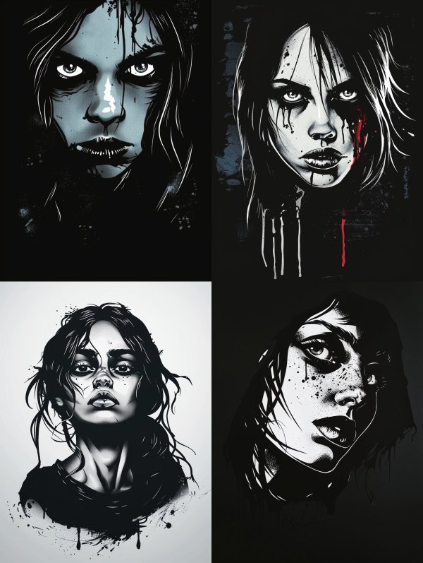 Dark Gothic Noir Portrait