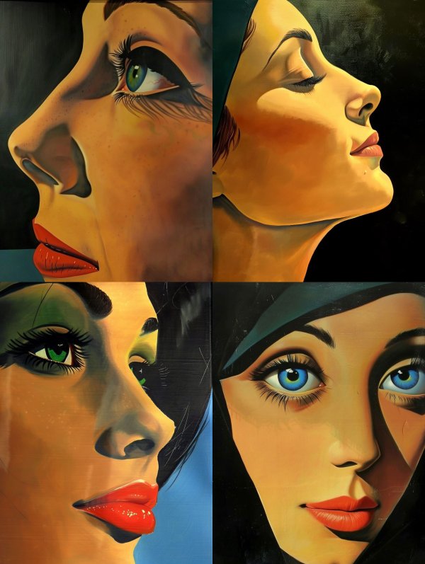 Golden Gaze Portrait