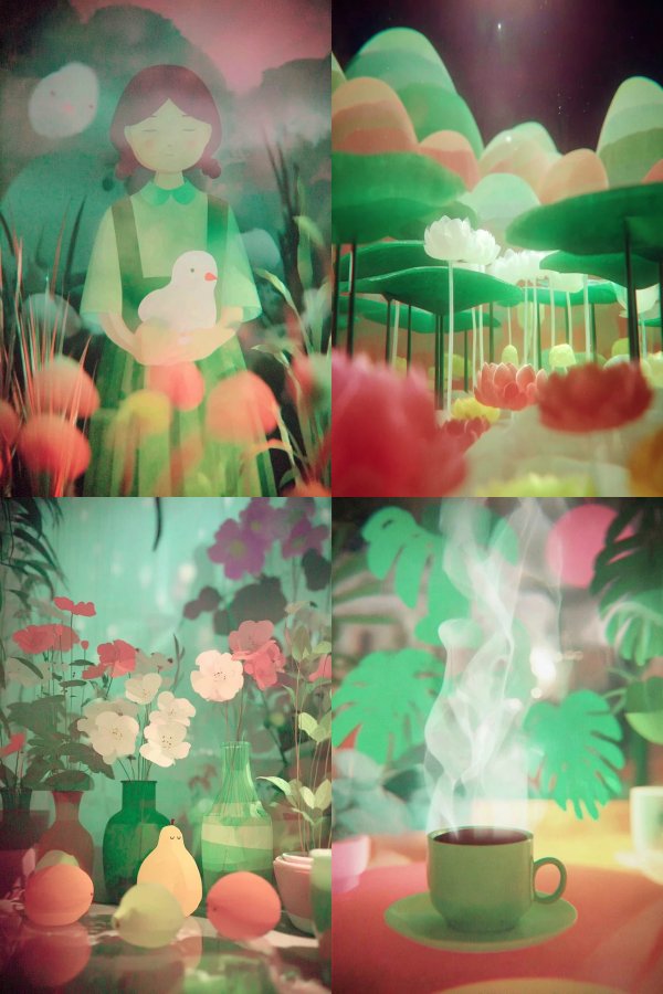 Dreamy Pastel Garden