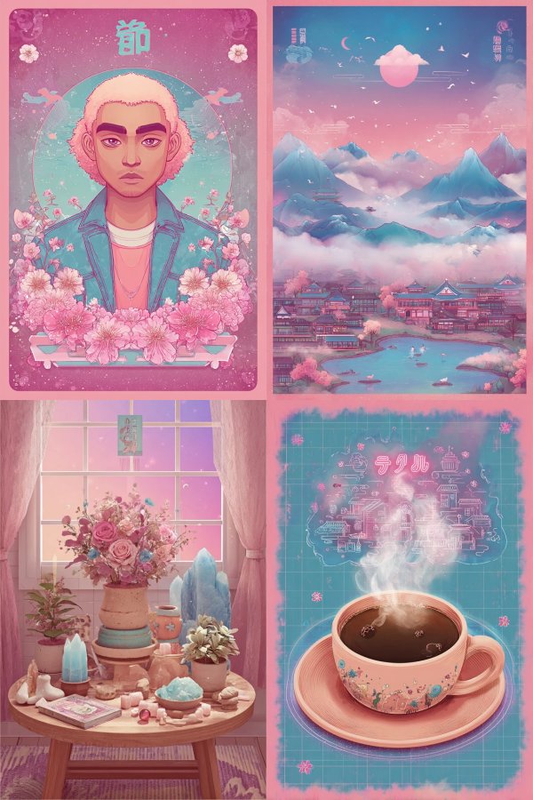 Neon Blossom Serenity
