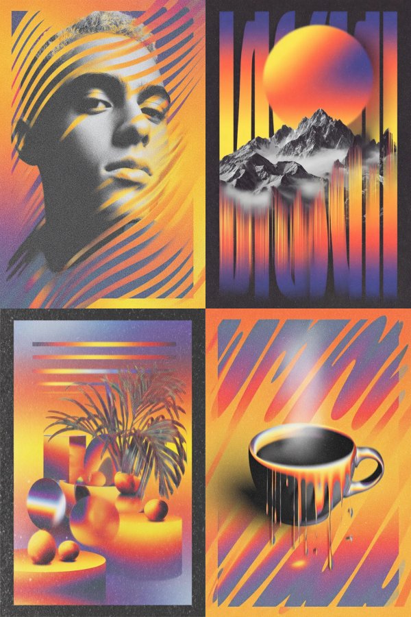 Prismatic Grain Portrait