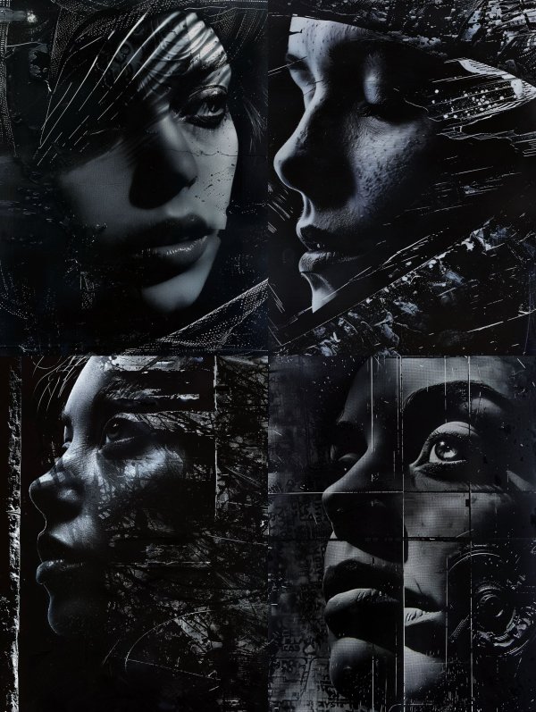 Fragmented Shadows of Digital Soul