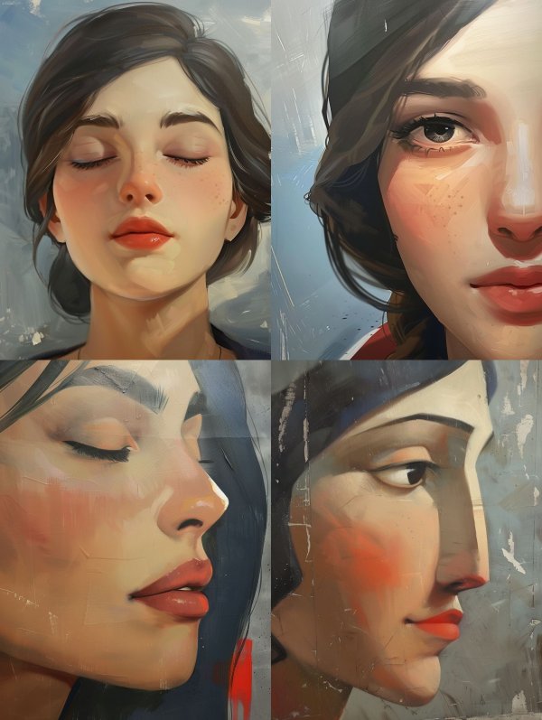 Ethereal Digital Oil Portraits