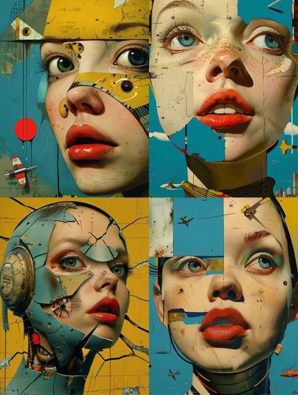 Fragmented Surrealist Digital Collage