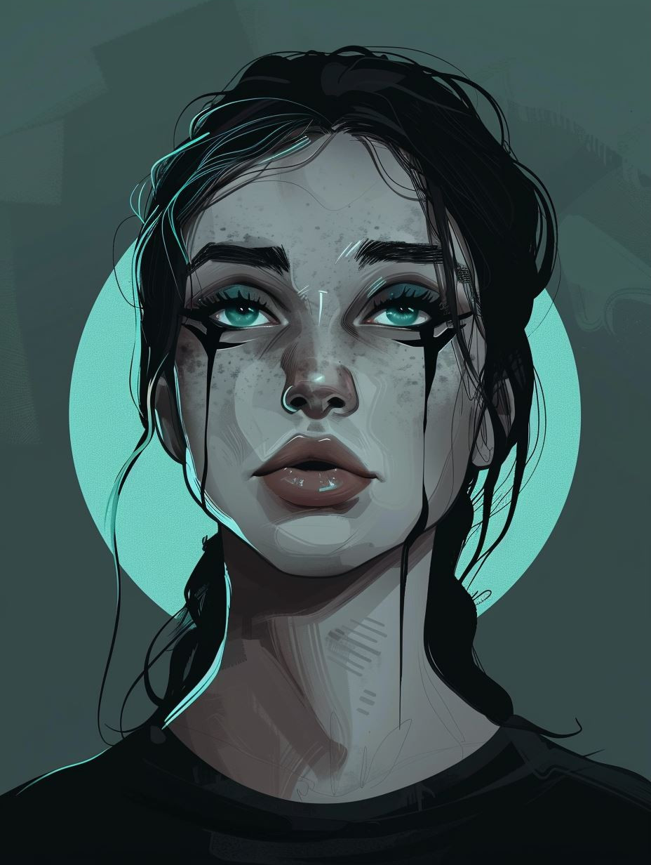 Cyan Dream Portrait