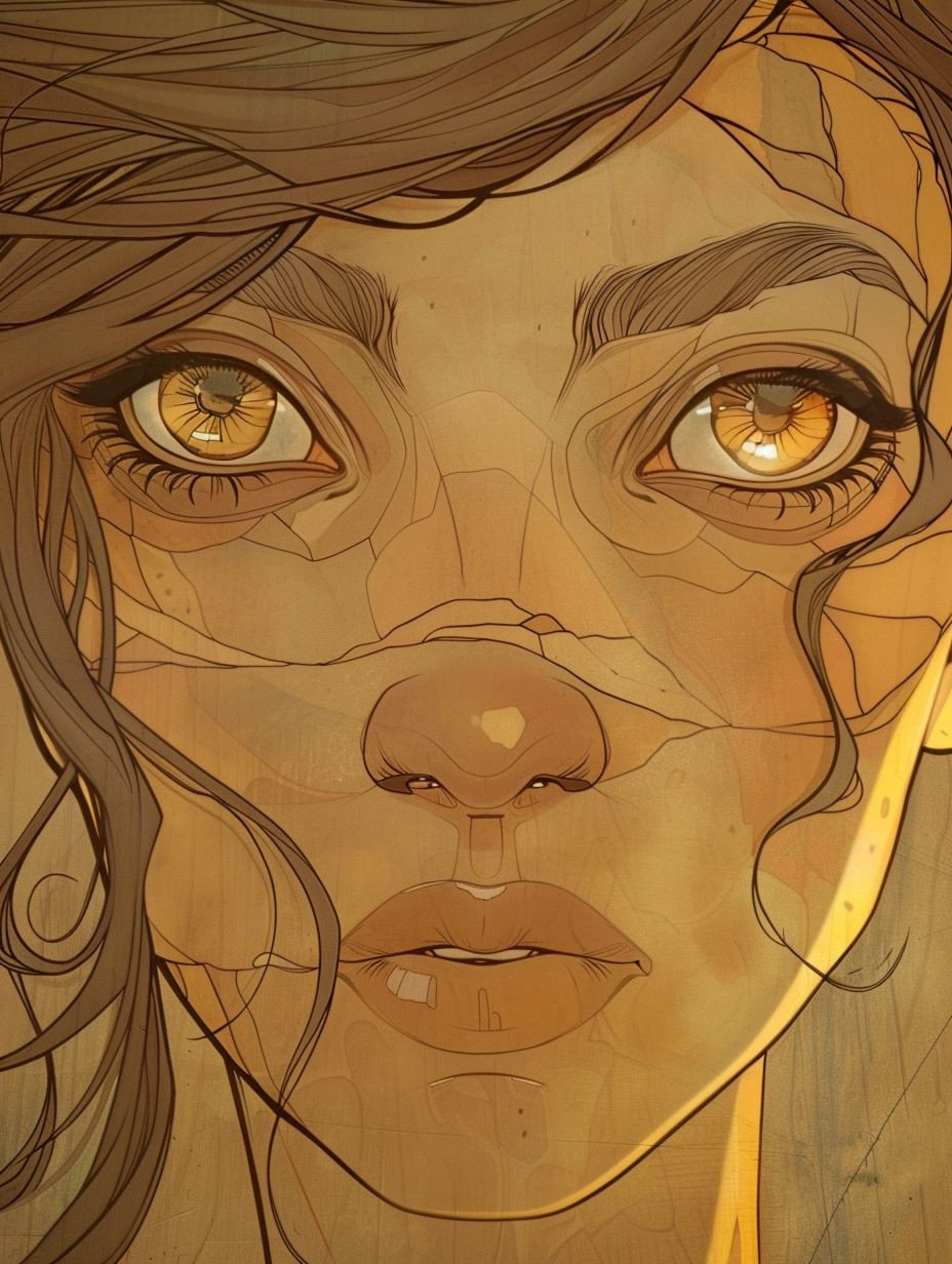 Amber Ink Gaze