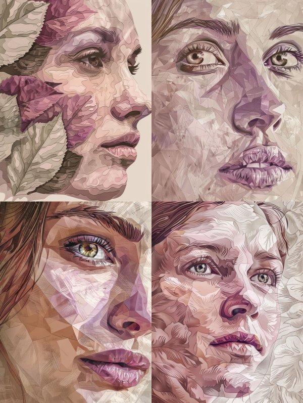 Organic Topographic Portrait Study
