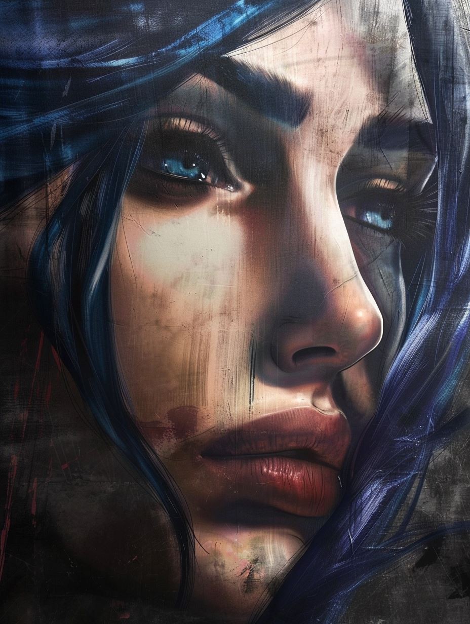 Azure Grime Portrait