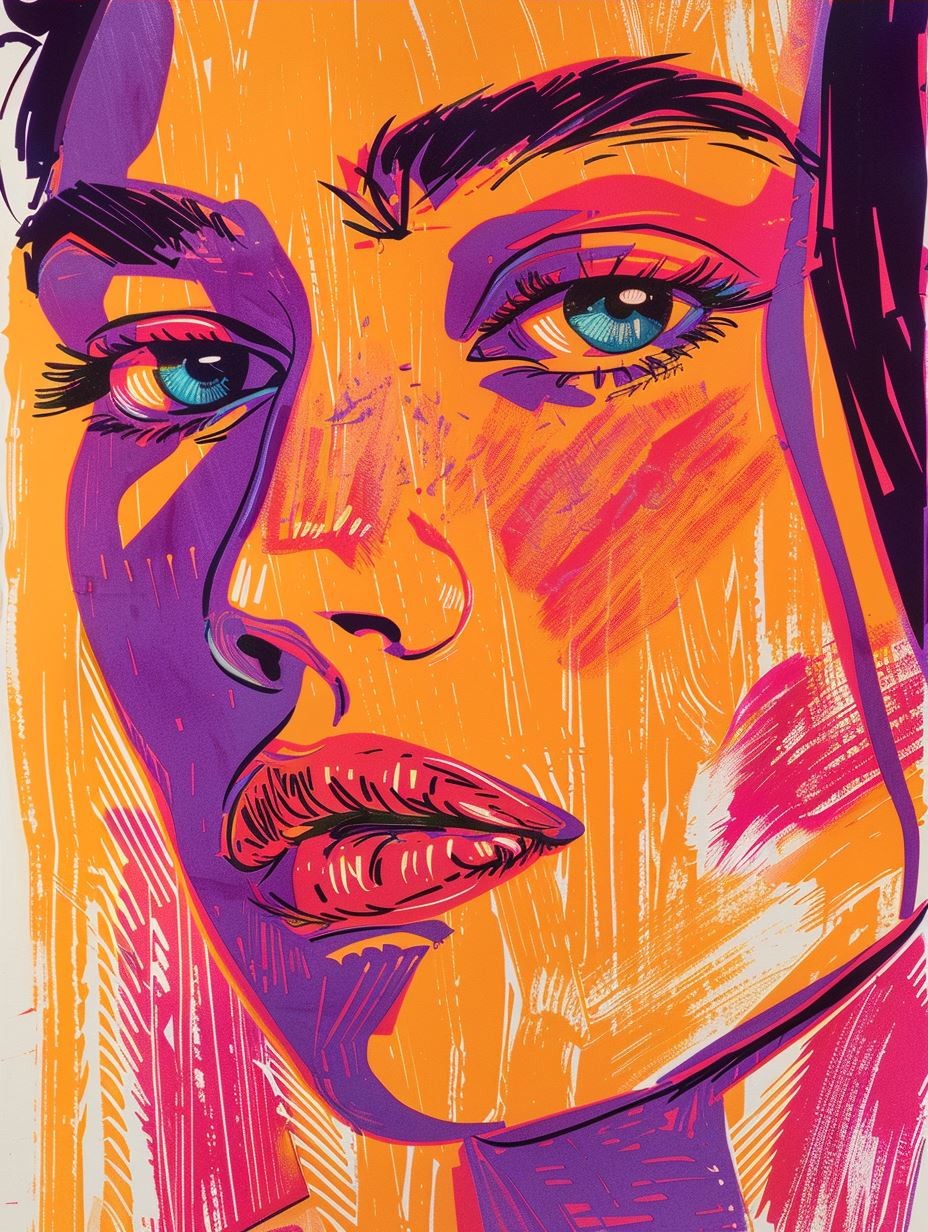 Neon Pop Portrait