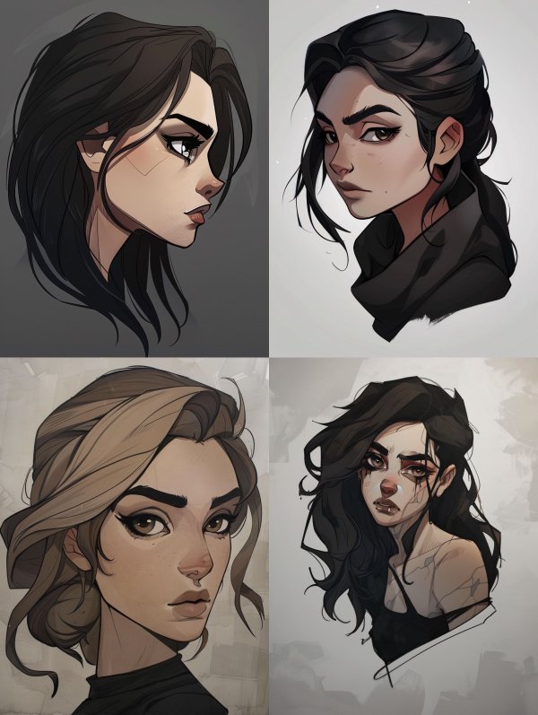 Moody Modern Digital Portraiture