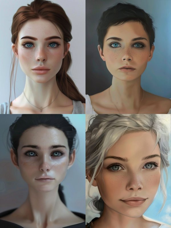 Ethereal Gaze of Auburn Grace