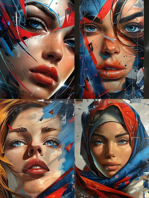 Cybernetic Prism Portrait