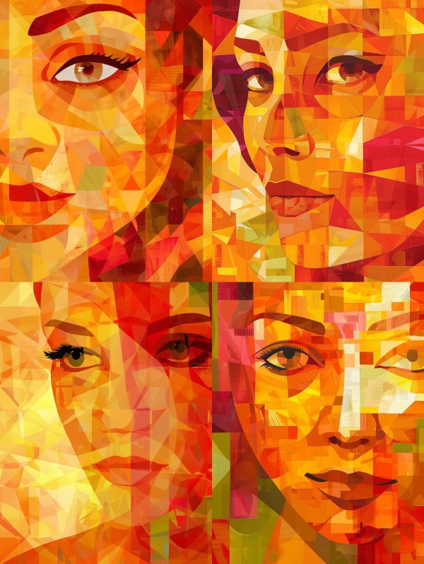 Golden Mosaic Gaze