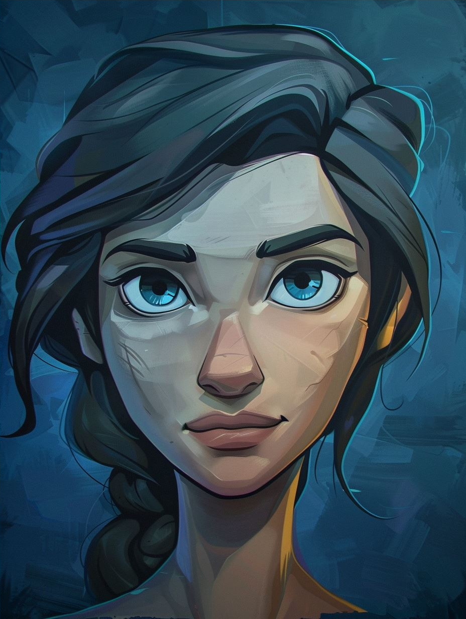 Ethereal Glow of Frozen Eyes