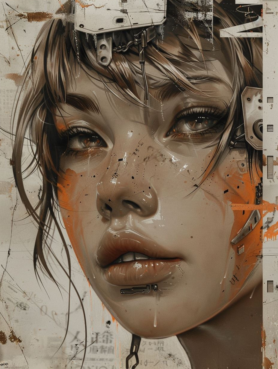 Futuristic Cyberpunk Nomad Portrait