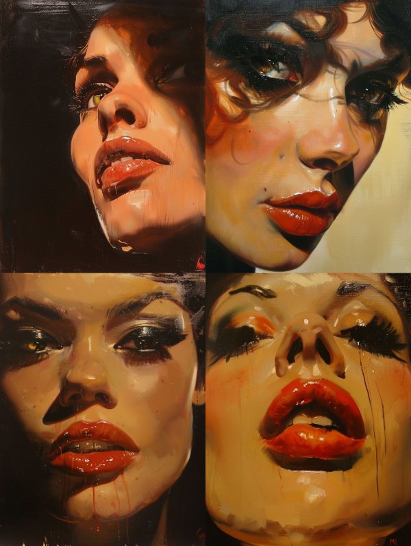 Gilded Shadows Portrait Study