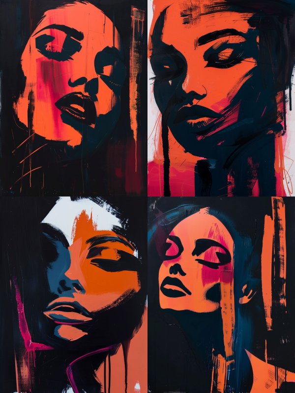 Crimson Shadows Portrait Series