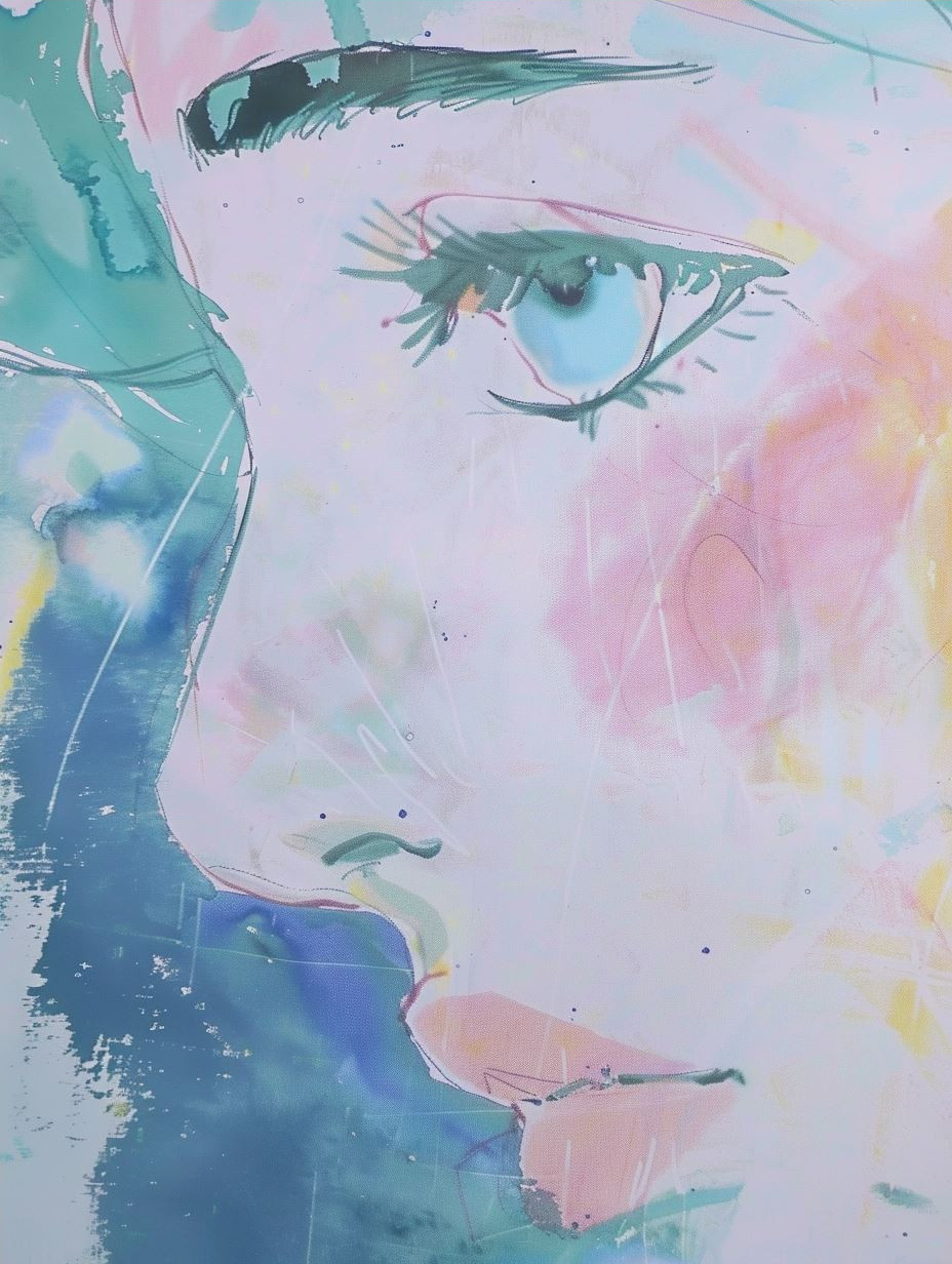 Ethereal Pastel Dream Portrait