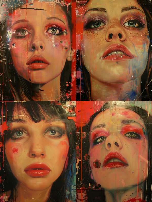 Crimson Glitch Portrait 3