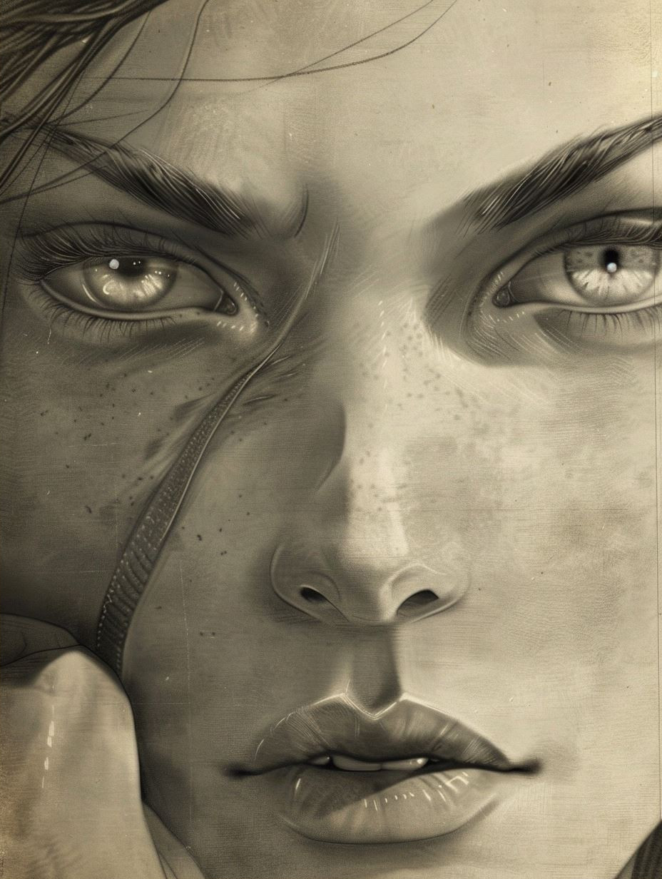 Ethereal Charcoal Portrait Study