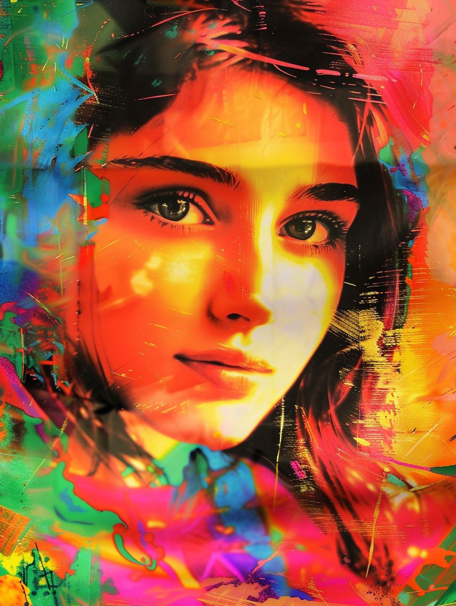 Prismatic Soul Digital Portrait