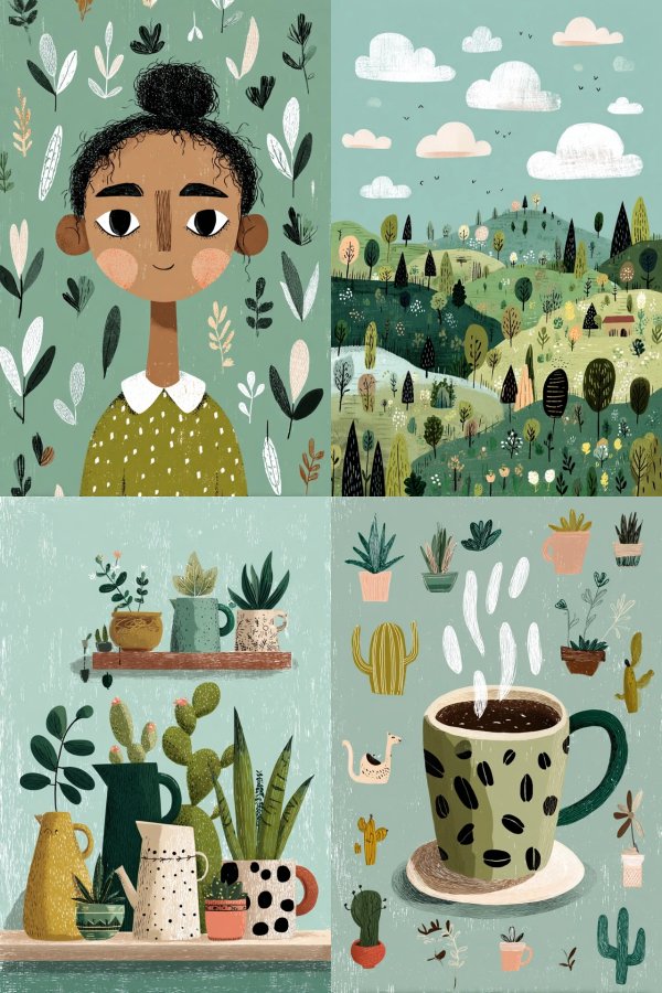 Botanical Whimsy Portrait