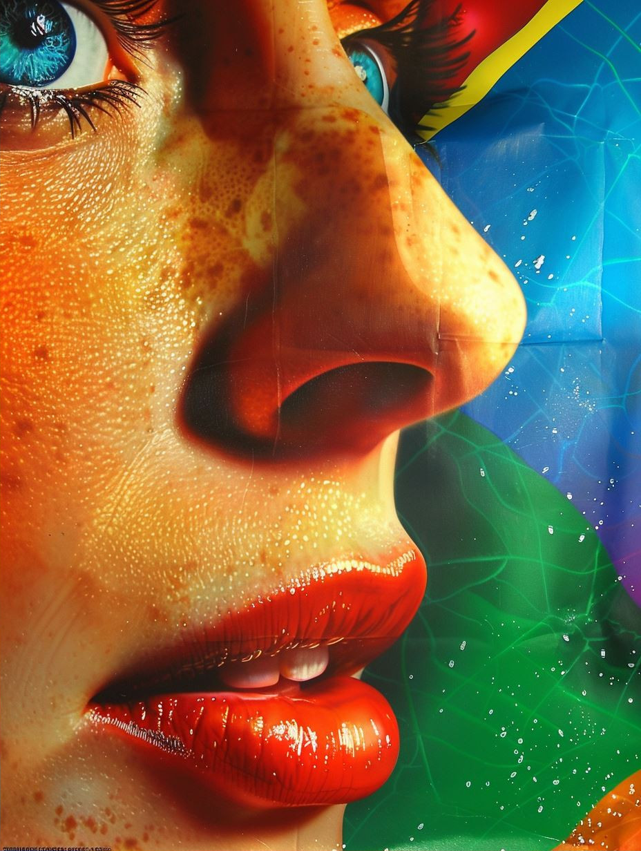 Prismatic Glow Portrait Study