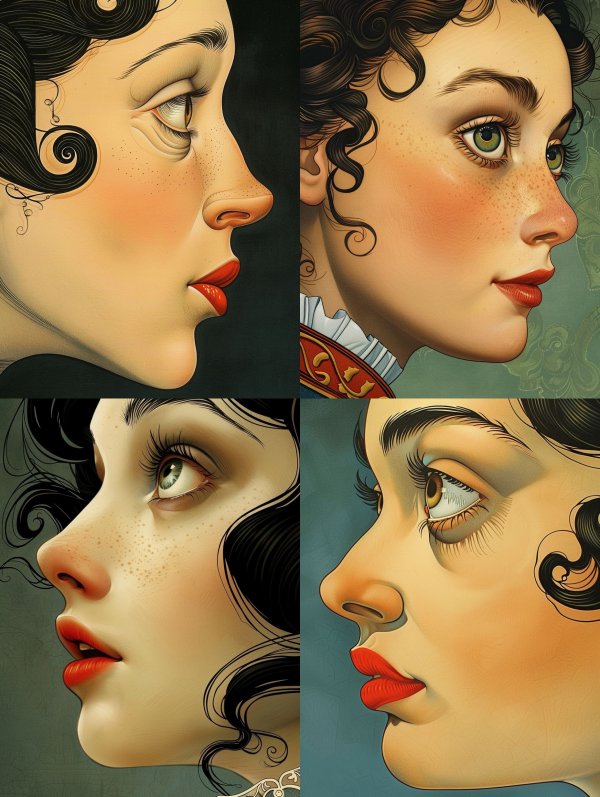 Elegant Vintage Portrait Studies