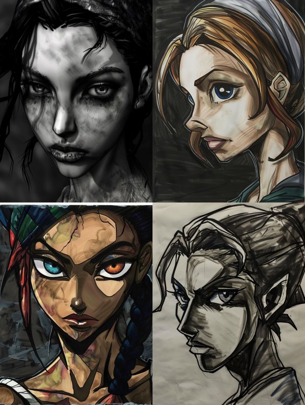 Grim Noir Portrait