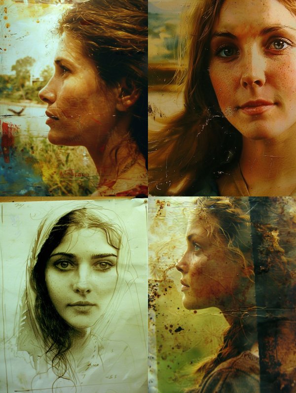 Weathered Memories in Golden Light