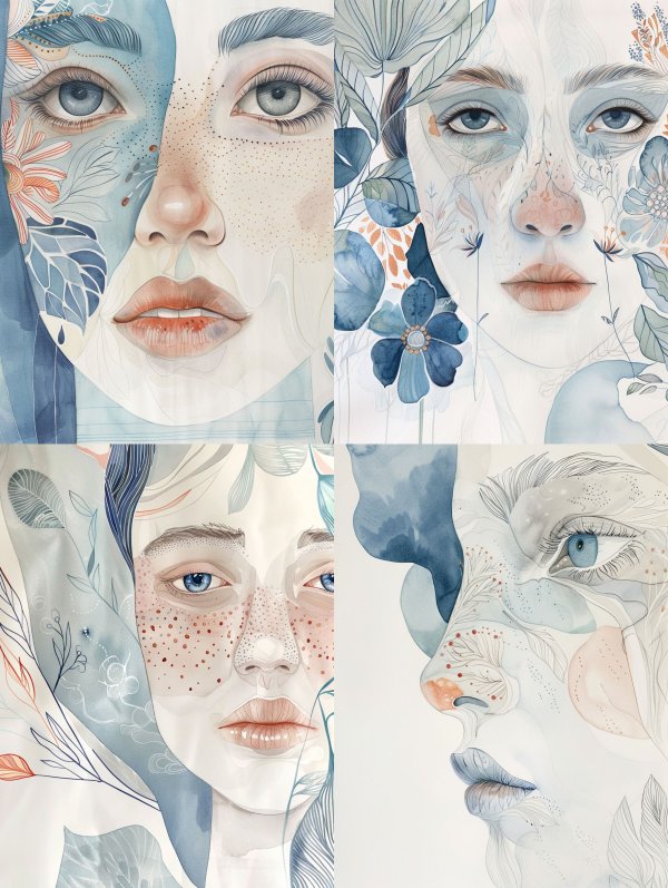 Azure Dream Portrait