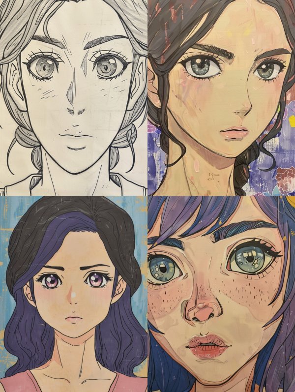 Ink Manga Portrait