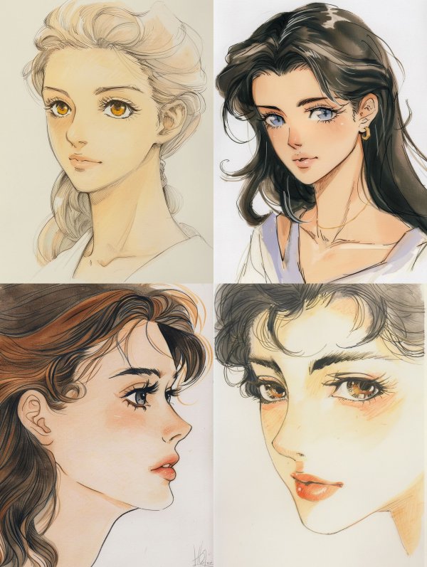 Golden Gaze Sketch
