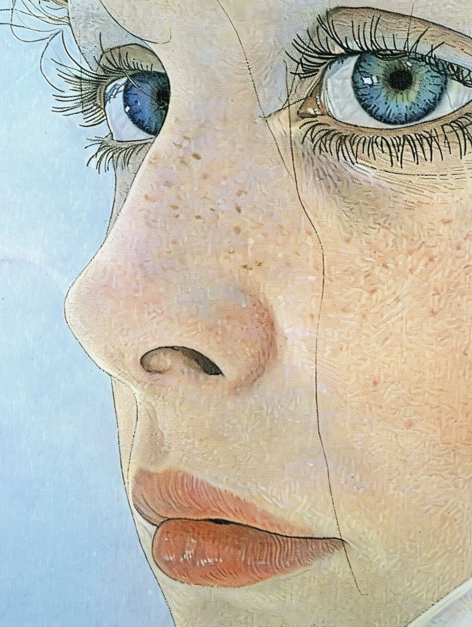 Ethereal Pastel Portrait Study
