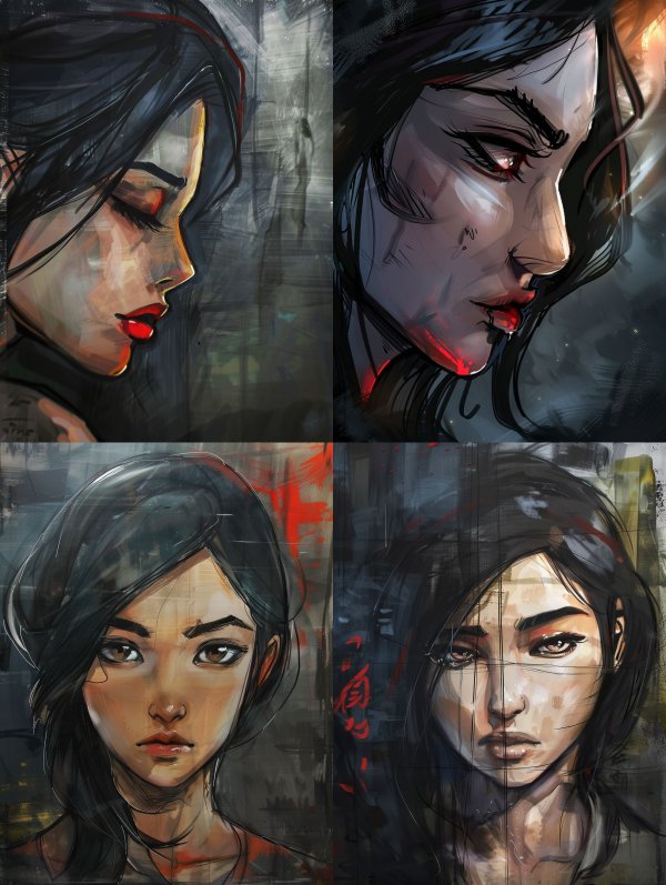 Moody Dark Digital Portraiture