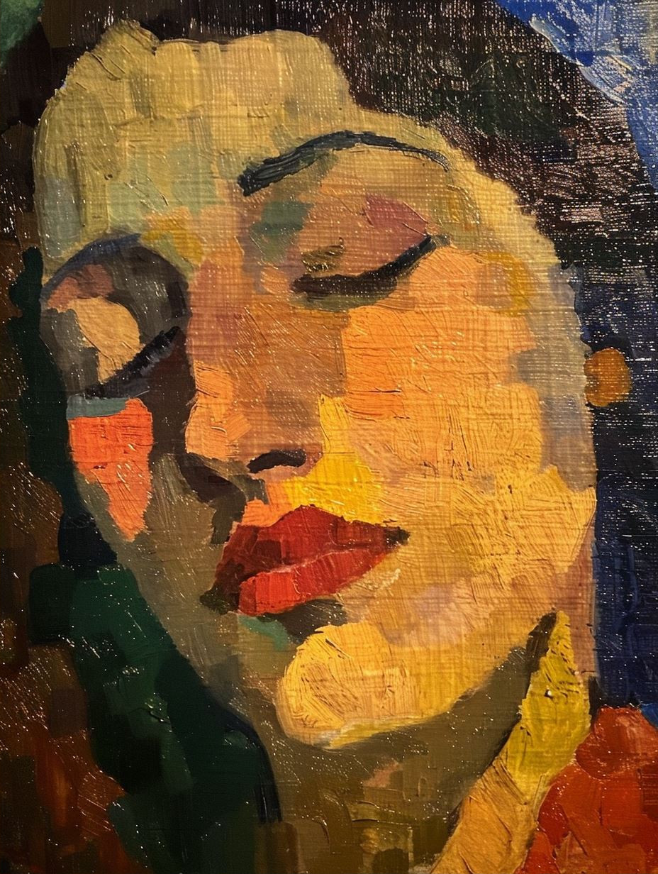 Impressionist Gaze in Golden Light